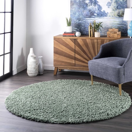 Nuloom Kara Solid Shag Area Rug 6ft KKBX01G-R606